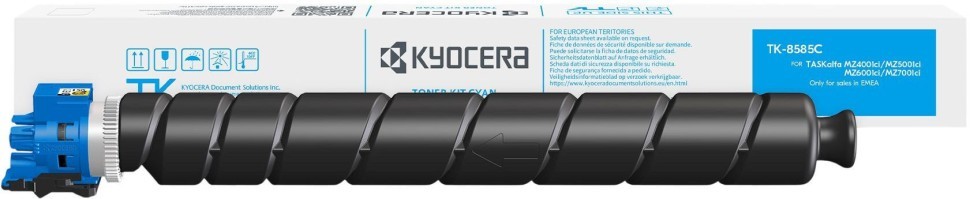 Картридж Kyocera TK-8585C (1T0C2JCNL0) Cyan оригинальный для Kyocera TASKalfa MZ4001ci, голубой, 20000 страниц
