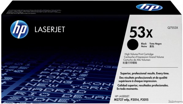 Q7553X (53X) оригинальный картридж HP для принтера HP LaserJet P2011/ P2012/ P2013/ P2014/ P2015/ M2727 black, 7000 страниц Q7553X (53X) оригинальный картридж HP для принтера HP LaserJet P2011/ P2012/ P2013/ P2014/ P2015/ M2727 black, 7000 страниц