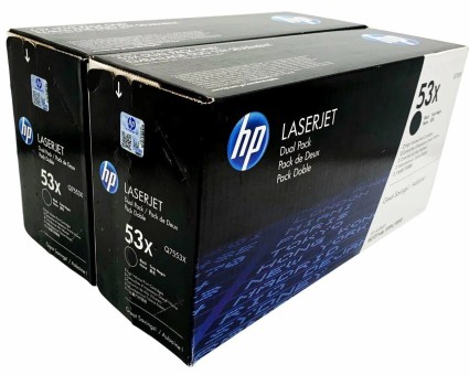 Картридж HP Q7553XD (53X) оригинальный для HP LaserJet P2011/ P2012/ P2013/ P2014/ P2015/ M2727, чёрный, увеличенный, двойная упаковка, 2*7000 страниц Картридж HP Q7553XD (53X) оригинальный для HP LaserJet P2011/ P2012/ P2013/ P2014/ P2015/ M2727, чёрный, увеличенный, двойная упаковка, 2*7000 страниц
