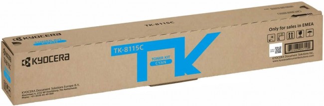 TK-8115C (1T02P3CNL0) оригинальный картридж Kyocera для принтера Kyocera Ecosys M8124cidn/ M8130cidn, cyan, 6000 страниц TK-8115C (1T02P3CNL0) оригинальный картридж Kyocera для принтера Kyocera Ecosys M8124cidn/ M8130cidn, cyan, 6000 страниц