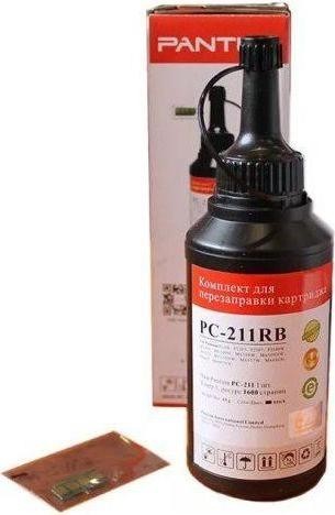 Заправочный комплект Pantum PC-211RB (чип + тонер) оригинальный для Pantum P2200/ P2207/ P2500/ P2507/ P2500W/ M6500/ M6550/ M6607, 1600 стр.