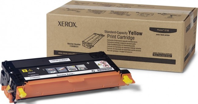 Картридж Xerox 113R00721 для Xerox Phaser 6180 yellow оригинальный, 2000 стр. Картридж Xerox 113R00721 для Xerox Phaser 6180 yellow оригинальный, 2000 стр.