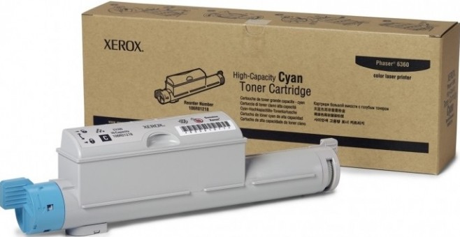 Картридж XEROX PHASER 6360 (106R01218) голубой 12k оригинальный Картридж XEROX PHASER 6360 (106R01218) голубой 12k оригинальный