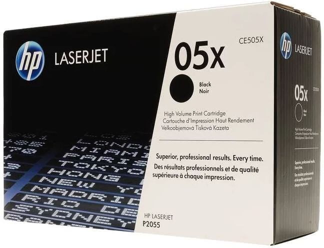 CE505X (05X) оригинальный картридж HP для принтера HP LJ P2053/ P2054/ P2055/ P2056/ P2057 black, 6500 страниц CE505X (05X) оригинальный картридж HP для принтера HP LJ P2053/ P2054/ P2055/ P2056/ P2057 black, 6500 страниц