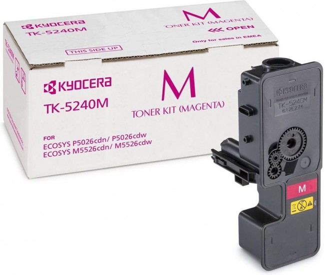 TK-5240M  (1T02R7BNL0) оригинальный картридж Kyocera для принтера Kyocera P5026cdn/cdw M5526cdn/cdw magenta, 3000 страниц TK-5240M  (1T02R7BNL0) оригинальный картридж Kyocera для принтера Kyocera P5026cdn/cdw M5526cdn/cdw magenta, 3000 страниц