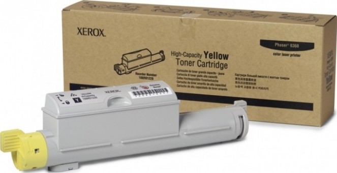 Картридж XEROX PHASER 6360 (106R01220) желтый 12k оригинальный Картридж XEROX PHASER 6360 (106R01220) желтый 12k оригинальный