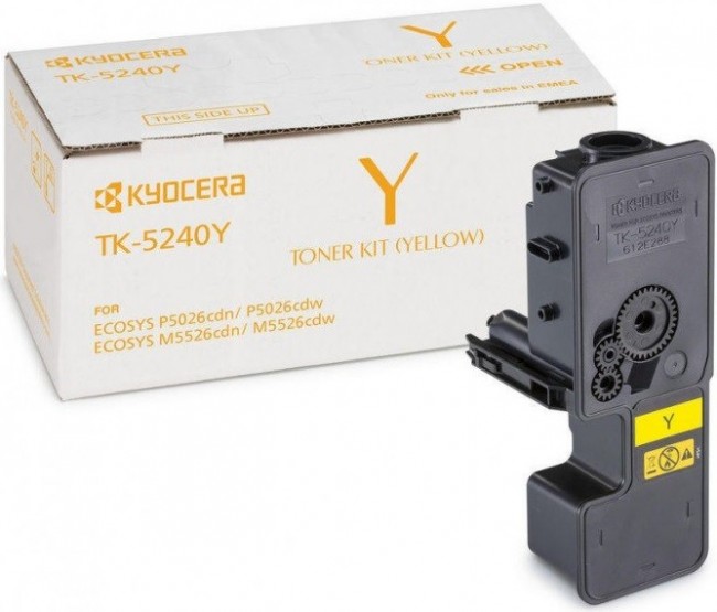 TK-5240Y (1T02R7ANL0) оригинальный картридж Kyocera для принтера Kyocera P5026cdn/cdw M5526cdn/cdw yellow 3000, страниц TK-5240Y (1T02R7ANL0) оригинальный картридж Kyocera для принтера Kyocera P5026cdn/cdw M5526cdn/cdw yellow 3000, страниц