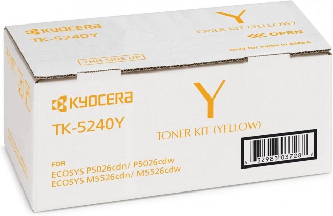 TK-5240Y (1T02R7ANL0) оригинальный картридж Kyocera для принтера Kyocera P5026cdn/cdw M5526cdn/cdw yellow 3000, страниц TK-5240Y (1T02R7ANL0) оригинальный картридж Kyocera для принтера Kyocera P5026cdn/cdw M5526cdn/cdw yellow 3000, страниц