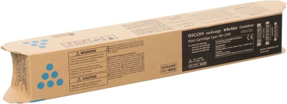 Картридж Ricoh IM C300 (842383/842602) Cyan оригинальный для Ricoh IM C300/ C300F/ C400F/ C400SRF, голубой, 10300 стр.