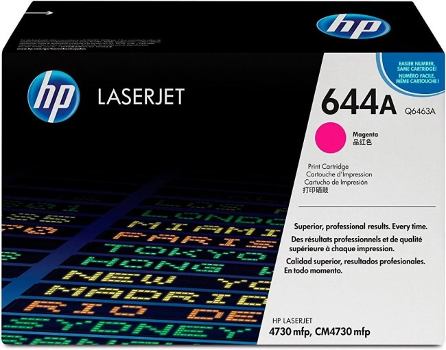 Q6463A (644A) оригинальный картридж HP для принтера HP Color LaserJet CM4730/ CM4730f/ CM4730fsk/ CM4730fm magenta, 12000 страниц Q6463A (644A) оригинальный картридж HP для принтера HP Color LaserJet CM4730/ CM4730f/ CM4730fsk/ CM4730fm magenta, 12000 страниц