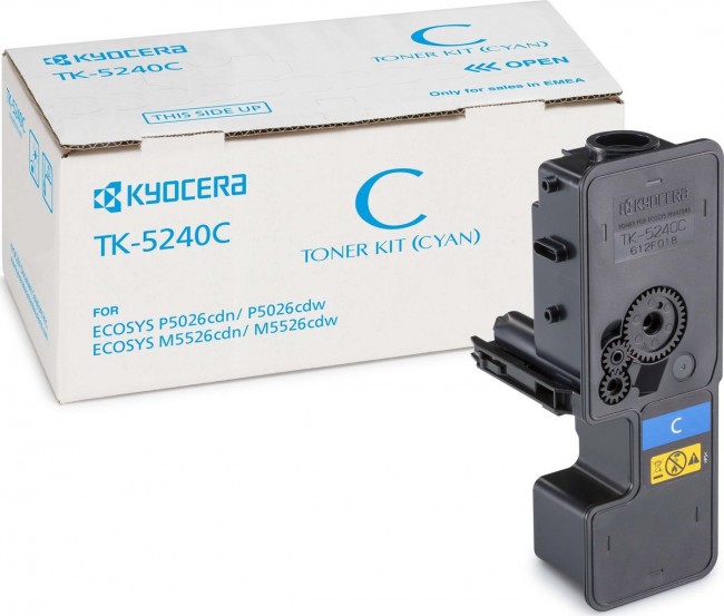 TK-5240C (1T02R7CNL0) оригинальный картридж Kyocera для принтера Kyocera P5026cdn/cdw M5526cdn/cdw cyan 3000, страниц TK-5240C (1T02R7CNL0) оригинальный картридж Kyocera для принтера Kyocera P5026cdn/cdw M5526cdn/cdw cyan 3000, страниц