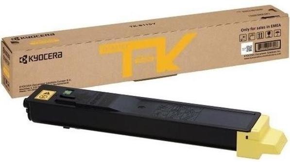 TK-8115Y (1T02P3ANL0) оригинальный картридж Kyocera для принтера Kyocera Ecosys M8124cidn/ M8130cidn, yellow, 6000 страниц TK-8115Y (1T02P3ANL0) оригинальный картридж Kyocera для принтера Kyocera Ecosys M8124cidn/ M8130cidn, yellow, 6000 страниц