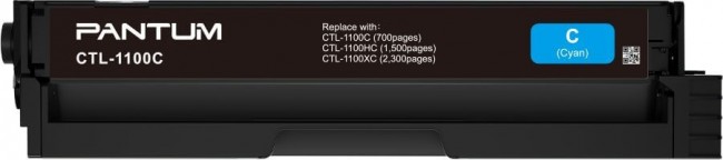 Картридж Pantum CTL-1100C оригинальный для Pantum CP1100/ CP1100DW/ CM1100DN/ CM1100DW/ CM1100ADN/ CM1100ADW, голубой, 700 стр.