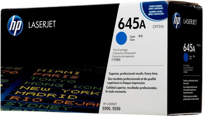 C9731A (645A) оригинальный картридж HP для принтера HP Color LaserJet 5500/ 5500n/ 5500dn/ 5500dtn/ 5500hdn/ 5550n/ 5550dn/ 5550dtn/ 5550hdn/ 5550dsn cyan, 12000 страниц C9731A (645A) оригинальный картридж HP для принтера HP Color LaserJet 5500/ 5500n/ 5500dn/ 5500dtn/ 5500hdn/ 5550n/ 5550dn/ 5550dtn/ 5550hdn/ 5550dsn cyan, 12000 страниц