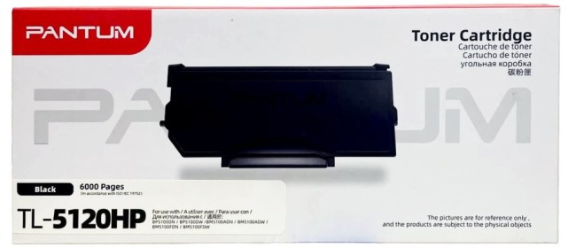 Картридж Pantum TL-5120HP замена TL-5120H оригинальный для Pantum BP5100DN/ BP5100DW/ BM5100ADN/ BM5100ADW/ BM5100FDN/ BM5100FDW, чёрный, увеличенный, 6000 стр. Картридж Pantum TL-5120HP замена TL-5120H оригинальный для Pantum BP5100DN/ BP5100DW/ BM5100ADN/ BM5100ADW/ BM5100FDN/ BM5100FDW, чёрный, увеличенный, 6000 стр.
