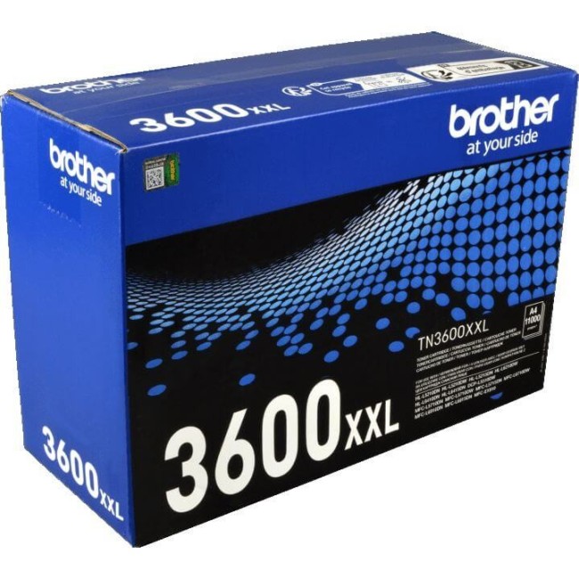 Картридж Brother TN-3600XXL (TN3600XXL) оригинальный для Brother HL-L5210/ L5215/ L6210/ L6410/ L6415, MFC-L5710/ L5715/ L6710/ L6910/ L6915, увеличенный, 11000 стр.