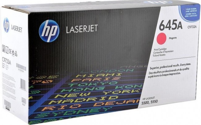 C9733A (645A) оригинальный картридж HP для принтера HP Color LaserJet 5500/ 5500n/ 5500dn/ 5500dtn/ 5500hdn/ 5550n/ 5550dn/ 5550dtn/ 5550hdn/ 5550dsn magenta, 12000 страниц C9733A (645A) оригинальный картридж HP для принтера HP Color LaserJet 5500/ 5500n/ 5500dn/ 5500dtn/ 5500hdn/ 5550n/ 5550dn/ 5550dtn/ 5550hdn/ 5550dsn magenta, 12000 страниц