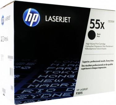 CE255X (55X) оригинальный картридж HP для принтера HP LaserJet P3010/ P3015d/ P3015dn/ P3015n/ P3015x black, 12500 страниц CE255X (55X) оригинальный картридж HP для принтера HP LaserJet P3010/ P3015d/ P3015dn/ P3015n/ P3015x black, 12500 страниц