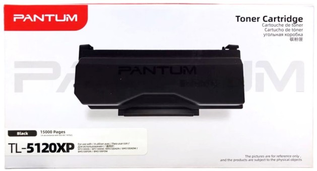 Картридж Pantum TL-5120XP замена TL-5120X оригинальный для Pantum BP5100DN/ BP5100DW/ BM5100ADN/ BM5100ADW/ BM5100FDN/ BM5100FDW, чёрный, увеличенный, 15000 стр.