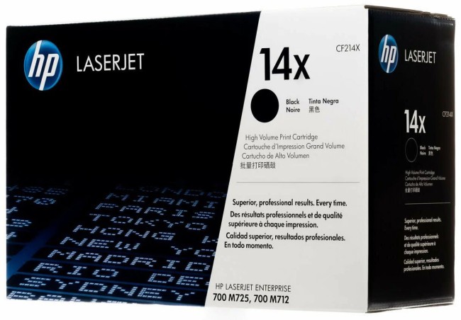 Картридж HP CF214X (14X) оригинальный для HP LaserJet Enterprise 700 M712n/ M712dn/ M712xh/ M725dn/ M725f/ M725z/ M725z+ , чёрный, увеличенный, 17500 страниц Картридж HP CF214X (14X) оригинальный для HP LaserJet Enterprise 700 M712n/ M712dn/ M712xh/ M725dn/ M725f/ M725z/ M725z+ , чёрный, увеличенный, 17500 страниц