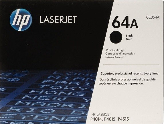 CC364A (64A) оригинальный картридж HP для принтера HP LaserJet P4014/ P4014n/ P4014nw/ P4015/ P4015n/ P4015tn/ P4515/ P4515dn/ P4515n/ P4515tn/ P4515x/ P4515xm black, 10000 страниц