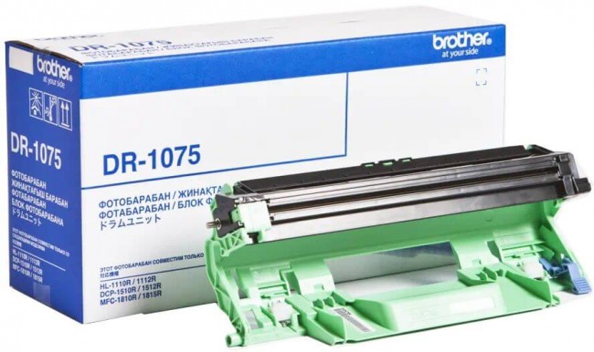 DR-1075 оригинальный драм-картридж для принтеров Brother MFC-1810R/ 1815R/ DCP-1510R / DCP-1512R/ HL-1110/ 1112 black (10 000 стр.) 