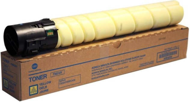 Картридж Konica-Minolta TN514Y/ TN-514Y/ A9E8250 оригинальный для Konica-Minolta bizhub C458/ С558/ С658, желтый, 26000 стр. Картридж Konica-Minolta TN514Y/ TN-514Y/ A9E8250 оригинальный для Konica-Minolta bizhub C458/ С558/ С658, желтый, 26000 стр.