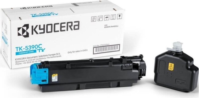 Картридж Kyocera TK-5390C (1T02Z1CNL0) Cyan оригинальный для Kyocera ECOSYS PA4500cx, голубой, 13000 страниц