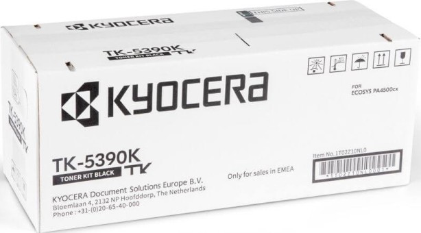 Картридж Kyocera TK-5390K (1T02Z10NL0) Black оригинальный для Kyocera ECOSYS PA4500cx, чёрный, 18000 страниц
