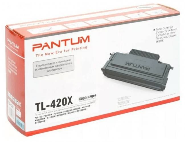 Картридж Pantum TL-420X оригинальный для Pantum P3010D/ P3010DW/ P3300D/ P3300DN/ P3300DN(RU)/ P3300DW, 6000 стр.