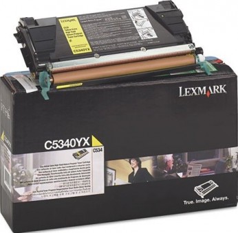 C5340YX оригинальный картридж Lexmark для принтера Lexmark C534 Return, yellow, 7000 страниц