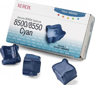Картридж XEROX PHASER 8560 (108R00764) синий (3шт.)  Картридж XEROX PHASER 8560 (108R00764) синий (3шт.)