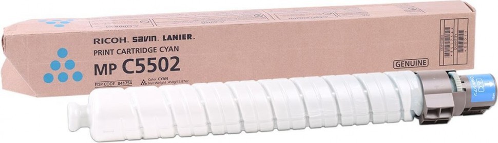 Картридж Ricoh MP C5502E (841758/842023) оригинальный для Ricoh Aficio MP C4502/ C5502, голубой (22 500 стр.) Картридж Ricoh MP C5502E (841758/842023) оригинальный для Ricoh Aficio MP C4502/ C5502, голубой (22 500 стр.)
