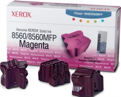 Картридж XEROX PHASER 8560 (108R00765) пурпурный (3шт.)  Картридж XEROX PHASER 8560 (108R00765) пурпурный (3шт.)