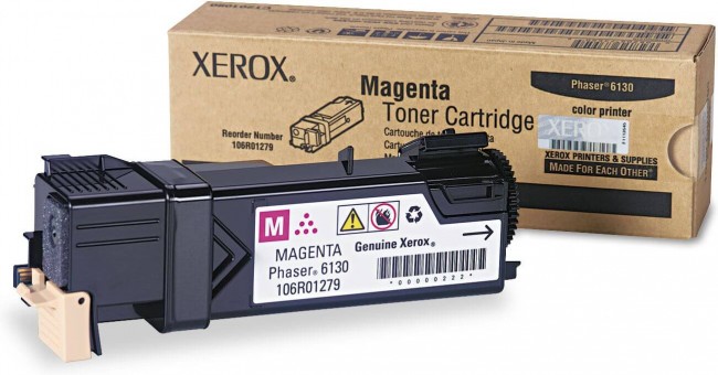 Тонер-картридж Xerox 106R01283 для Xerox Phaser 6130 magenta, оригинальный 1900 стр. Тонер-картридж Xerox 106R01283 для Xerox Phaser 6130 magenta, оригинальный 1900 стр.