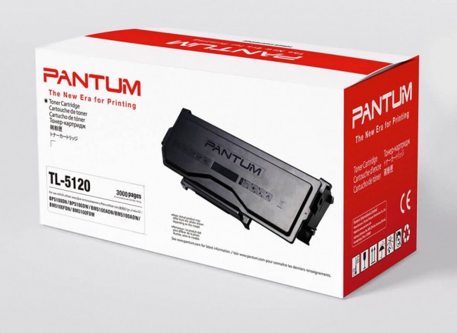 Картридж Pantum TL-5120 оригинальный для Pantum BP5100DN/ BP5100DW/ BM5100ADN/ BM5100ADW/ BM5100FDN/ BM5100FDW, чёрный, стандартный, 3000 стр.