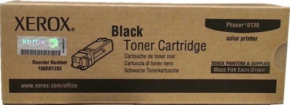 Тонер-картридж Xerox 106R01285 для Xerox Phaser 6130 black, оригинальный 2500 стр. Тонер-картридж Xerox 106R01285 для Xerox Phaser 6130 black, оригинальный 2500 стр.