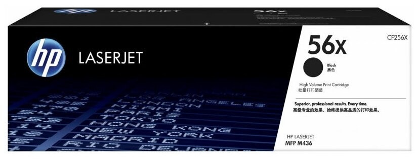 HP CF256X Оригинальный картридж 56X для HP LaserJet Pro M436N/ DN/ NDA черный, 13700 страниц HP CF256X Оригинальный картридж 56X для HP LaserJet Pro M436N/ DN/ NDA черный, 13700 страниц
