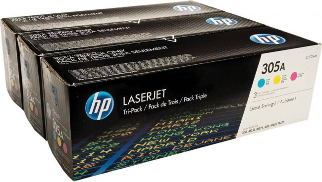 CF370AM (CE411A+CE412A+CE413A) (305A) набор картриджей HP оригинальный для принтера HP CLJ Color M351/ M375/ M451/ M475 CLJ Pro 300 Color M351/ Pro 400 Color M451/ Pro 300 Color MFP M375/ Pro 400 Color MFP M475 CYM Tri-Pack LaserJet Toner Cartridge, 3*260 CF370AM (CE411A+CE412A+CE413A) (305A) набор картриджей HP оригинальный для принтера HP CLJ Color M351/ M375/ M451/ M475 CLJ Pro 300 Color M351/ Pro 400 Color M451/ Pro 300 Color MFP M375/ Pro 400 Color MFP M475 CYM Tri-Pack LaserJet Toner Cartridge, 3*260