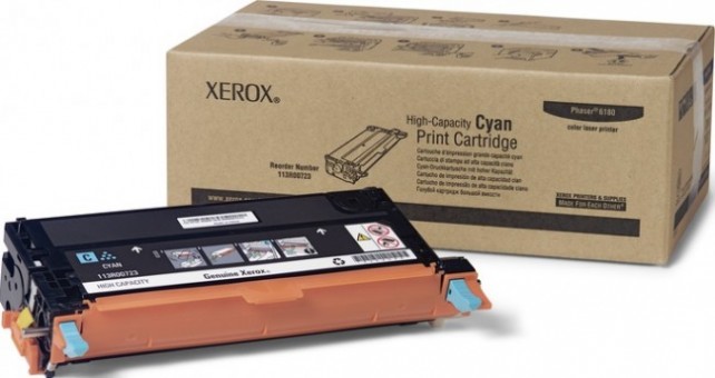Картридж Xerox 113R00723 для Xerox Phaser 6180 cyan оригинальный, 6000 стр. Картридж Xerox 113R00723 для Xerox Phaser 6180 cyan оригинальный, 6000 стр.