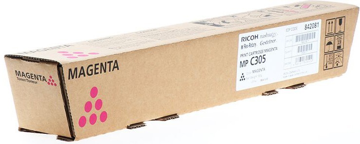 Картридж Ricoh MPC305E (842081) оригинальный для Ricoh Aficio MP C305SP/ C305SPF, пурпурный, 4000 стр. Картридж Ricoh MPC305E (842081) оригинальный для Ricoh Aficio MP C305SP/ C305SPF, пурпурный, 4000 стр.