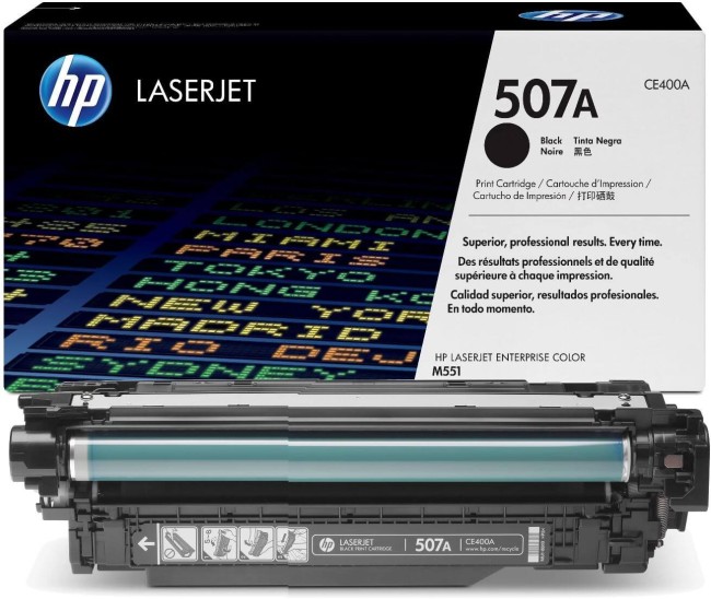 Картридж HP CE400A (507A) Black оригинальный для HP Color LaserJet M551/ MFP M575, чёрный, 5500 страниц