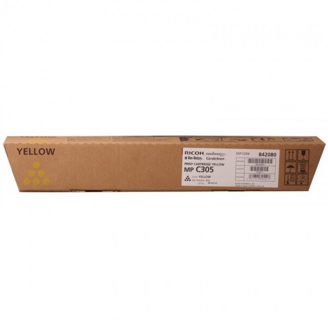 Картридж Ricoh MPC305E (842080) оригинальный для Ricoh Aficio MP C305SP/ C305SPF, желтый, 4000 стр. Картридж Ricoh MPC305E (842080) оригинальный для Ricoh Aficio MP C305SP/ C305SPF, желтый, 4000 стр.