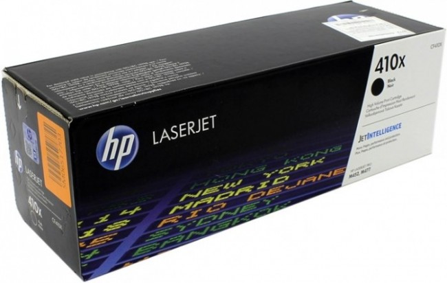CF410X (410X) оригинальный картридж HP Black для принтера HP LaserJet M452/ 477, 6500 страниц CF410X (410X) оригинальный картридж HP Black для принтера HP LaserJet M452/ 477, 6500 страниц