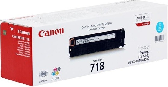 Canon 718C 2661B002 оригинальный картридж для принтера Canon LBP-7200, LBP-7660, LBP-7680, MF8330, MF8340, MF8350, MF8360, MF8380 cyan 2900 страниц