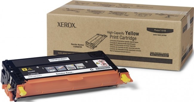 Картридж Xerox 113R00725 для Xerox Phaser 6180 yellow оригинальный, 6000 стр. Картридж Xerox 113R00725 для Xerox Phaser 6180 yellow оригинальный, 6000 стр.