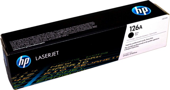 CE310A (126A) оригинальный картридж HP для принтера HP Color LaserJet CP1025/ CP1025nw/ M175nw/ M275 black, 1200 страниц CE310A (126A) оригинальный картридж HP для принтера HP Color LaserJet CP1025/ CP1025nw/ M175nw/ M275 black, 1200 страниц