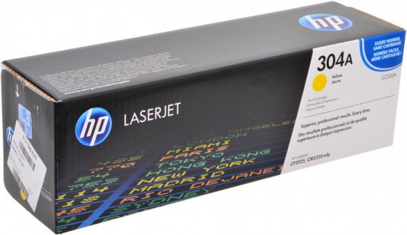 CC532A (304A) оригинальный картридж HP для принтера HP Color LaserJet CP2025/ CM2320 CM2320/ CM2320fxi/ CM2320nf/ CP2025/ CP2025dn/ CP2025n yellow, 2800 страниц CC532A (304A) оригинальный картридж HP для принтера HP Color LaserJet CP2025/ CM2320 CM2320/ CM2320fxi/ CM2320nf/ CP2025/ CP2025dn/ CP2025n yellow, 2800 страниц