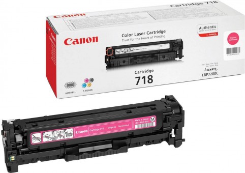 Canon 718M 2660B002 оригинальный картридж для принтера Canon LBP-7200, LBP-7660, LBP-7680, MF8330, MF8340, MF8350, MF8360, MF8380 magenta 2900 страниц