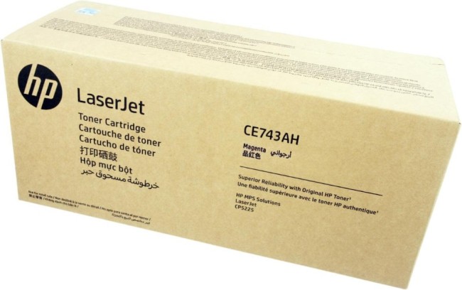 Картридж HP CE743AH (307A) Magenta оригинальный для HP Color LaserJet CP5220/ CP5225, пурпурный, 7300 стр.